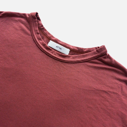 MODAL SILK JERSEY CREWNECK PULLOVER