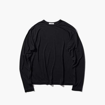 MODAL SILK JERSEY CREWNECK PULLOVER