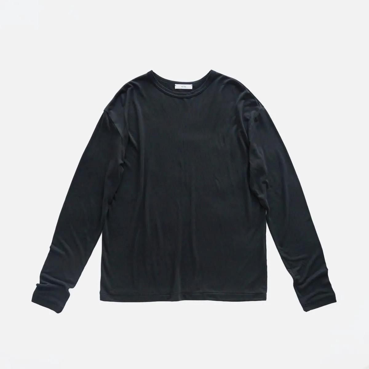 MODAL SILK JERSEY CREWNECK PULLOVER