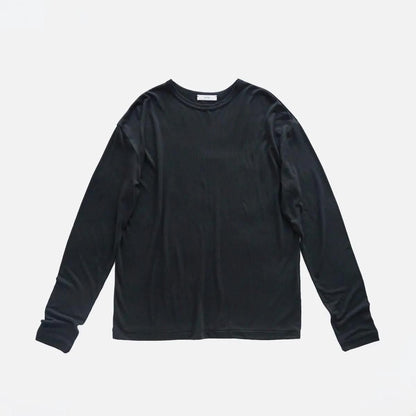 MODAL SILK JERSEY CREWNECK PULLOVER