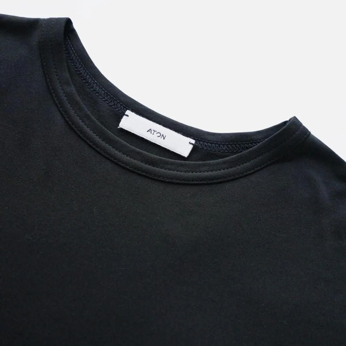 MODAL SILK JERSEY CREWNECK PULLOVER
