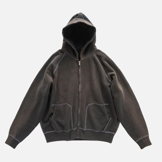 ZIP UP HOODED SWEATSHIRT