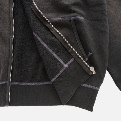 ZIP UP HOODED SWEATSHIRT