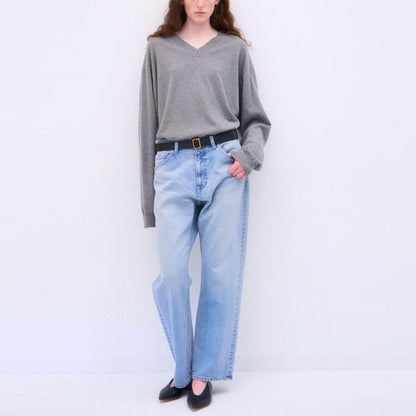 DENIM STRAIGHT PANTS