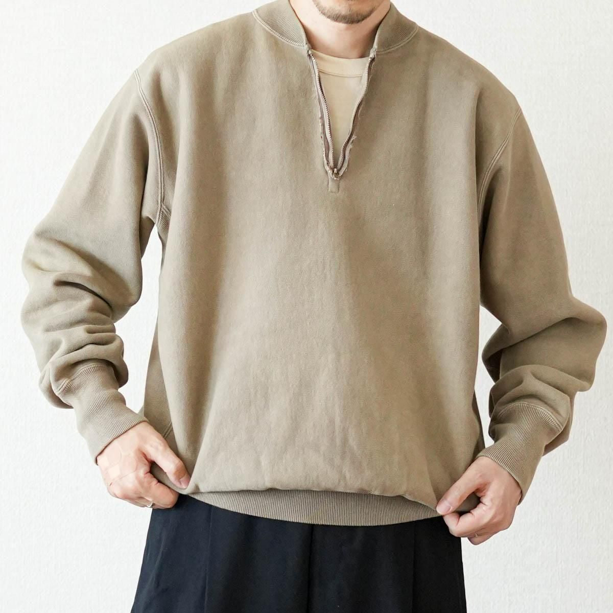 빈티지 하프 집업 립 칼라 스웨트셔츠