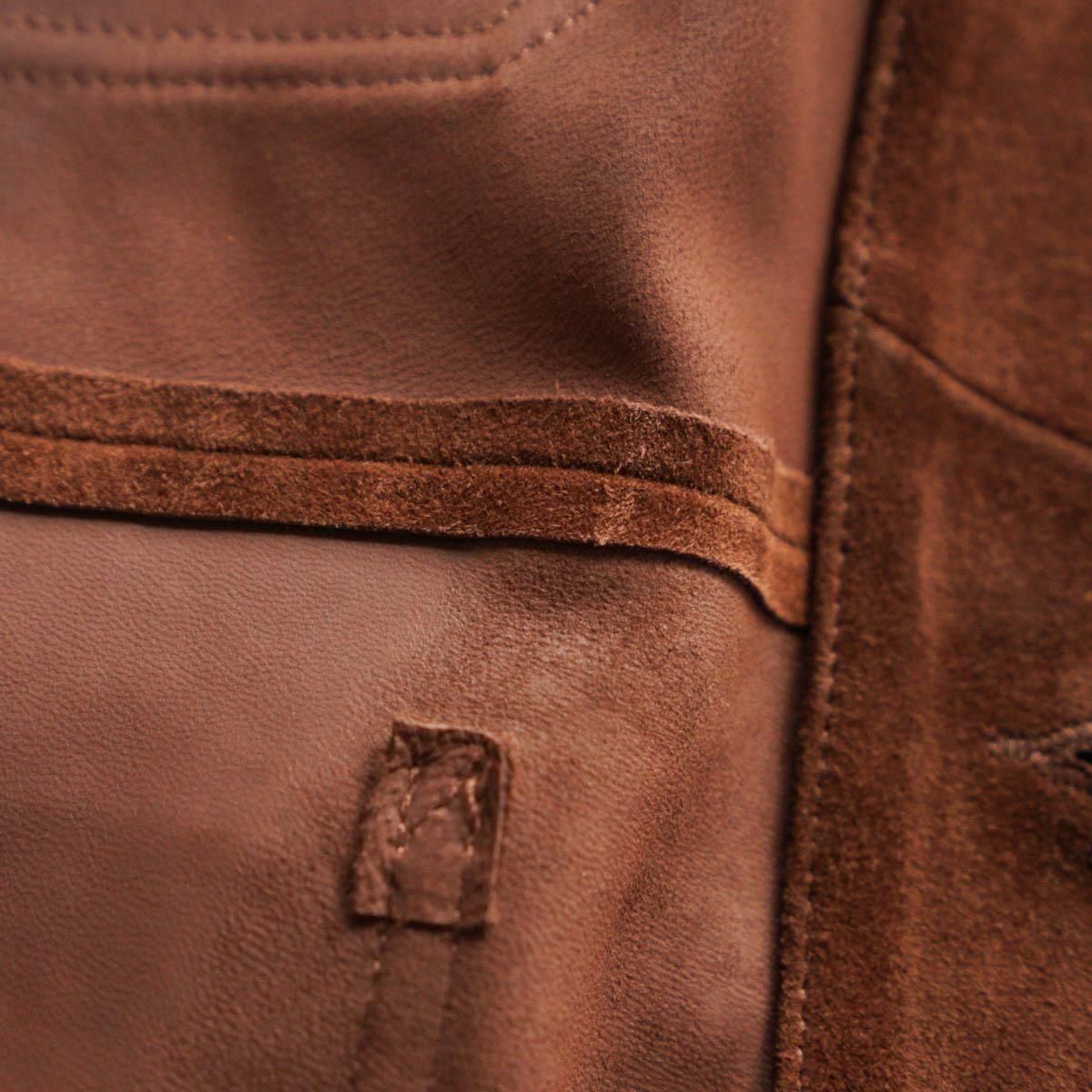 LAMB SUEDE RAILROAD CHORE JACKET