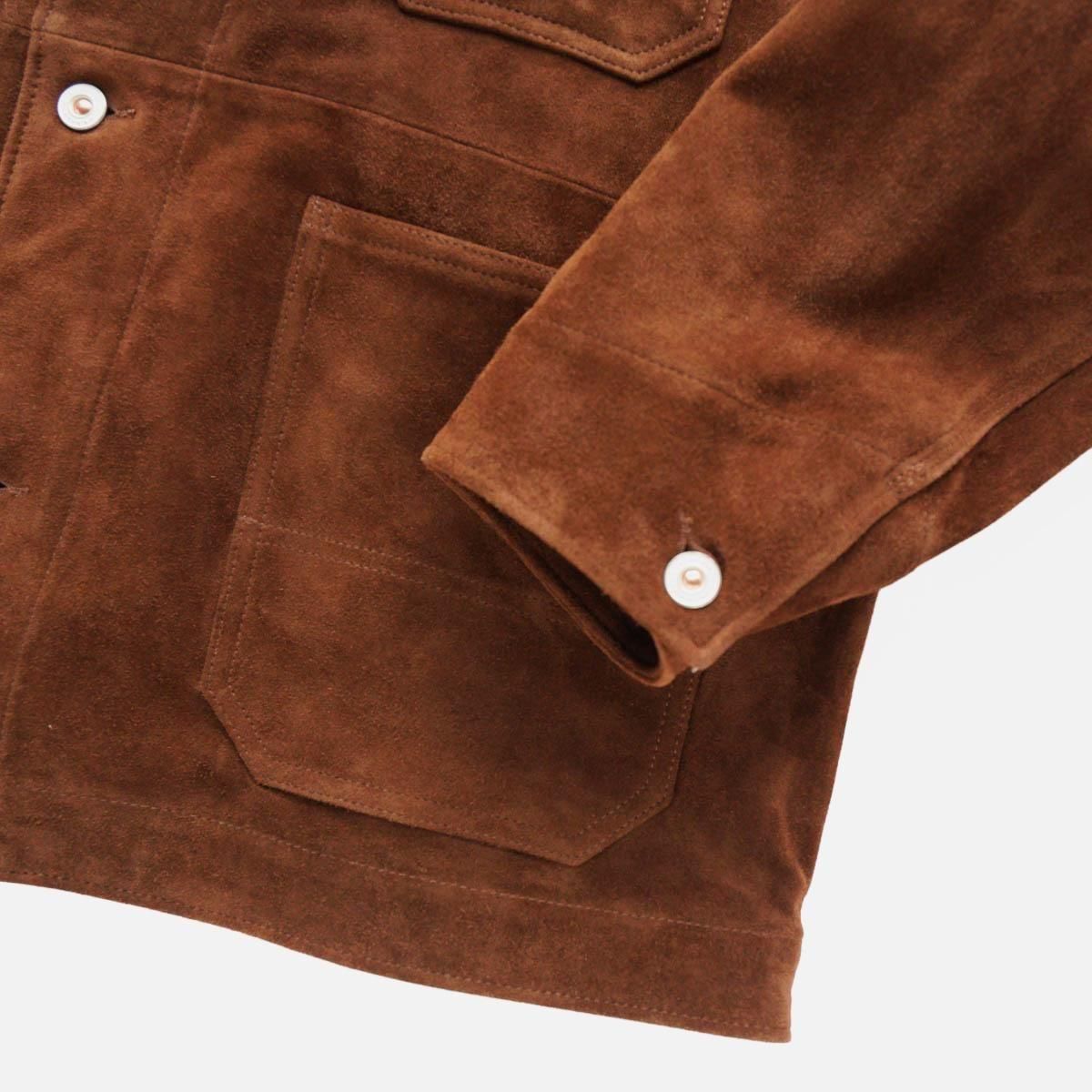 LAMB SUEDE RAILROAD CHORE JACKET