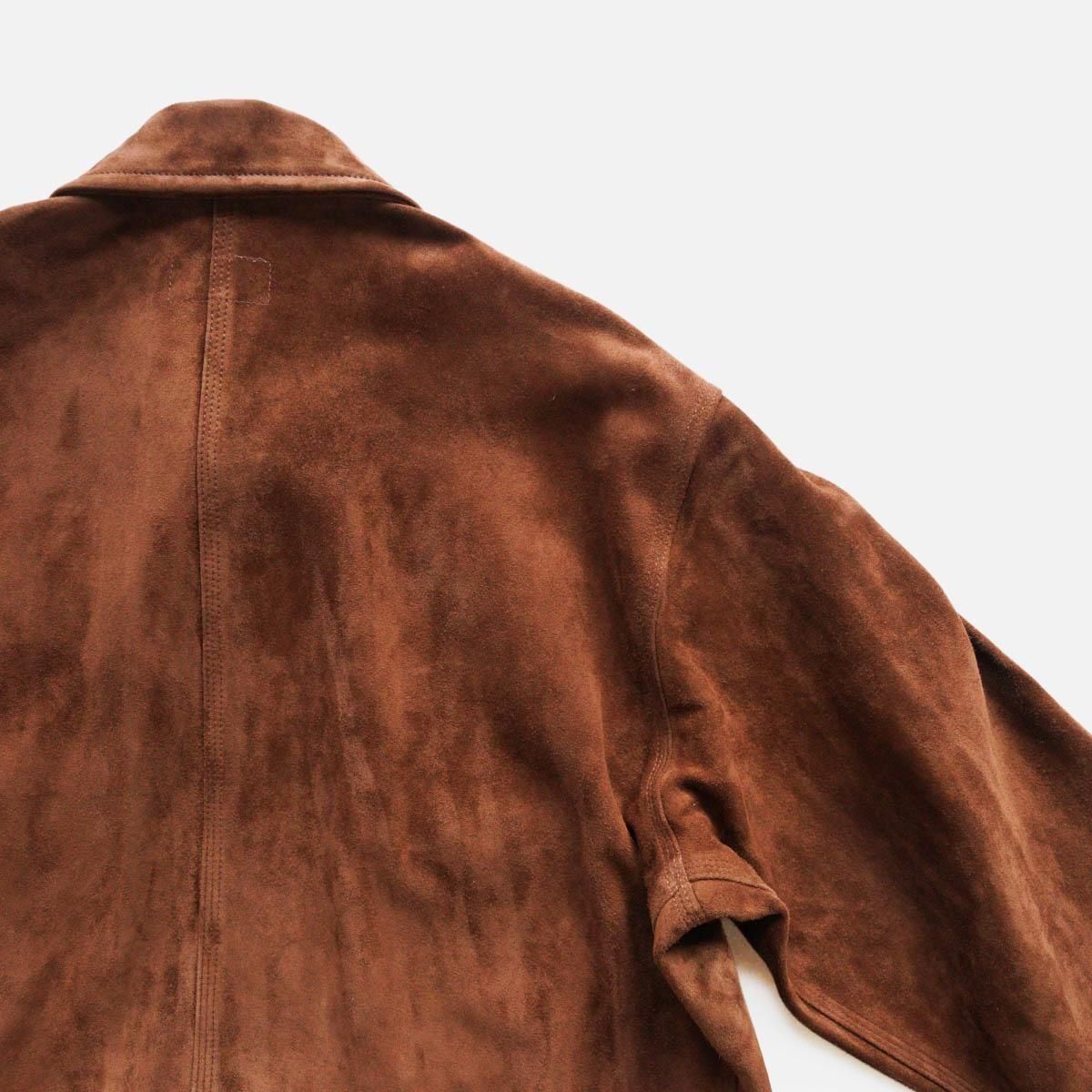 LAMB SUEDE RAILROAD CHORE JACKET