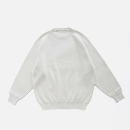 GOLDEN SEA ISLAND RIB STITCH SWEATER