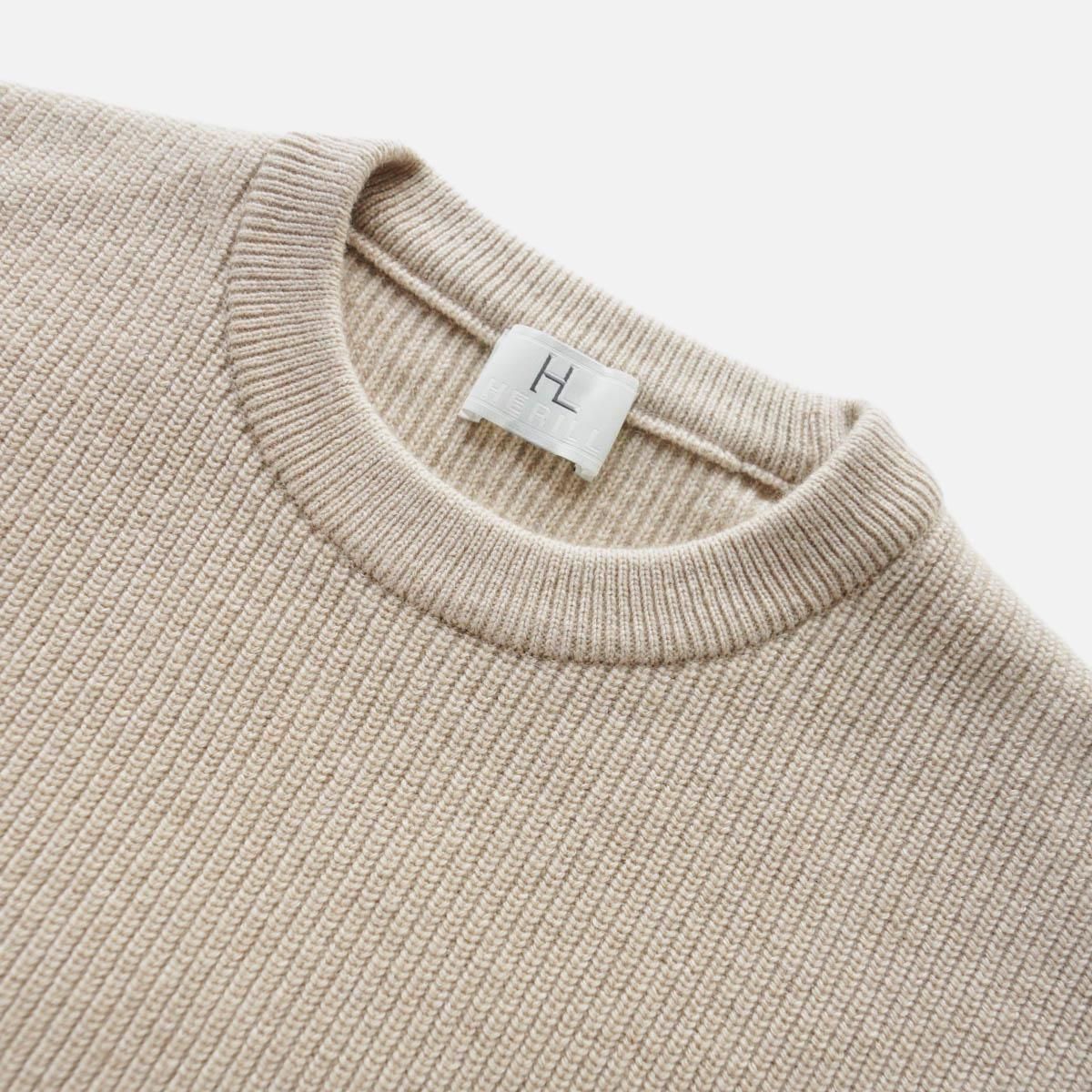GOLDEN SEA ISLAND RIB STITCH SWEATER