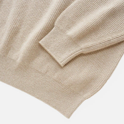 GOLDEN SEA ISLAND RIB STITCH SWEATER