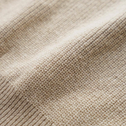 GOLDEN SEA ISLAND RIB STITCH SWEATER