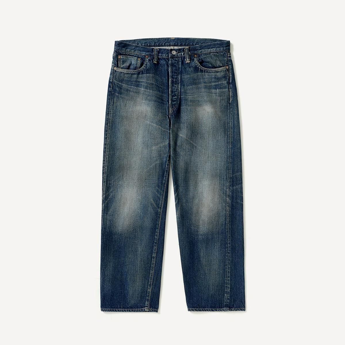 VINTAGE WASHED 스트레이트 데님 팬츠