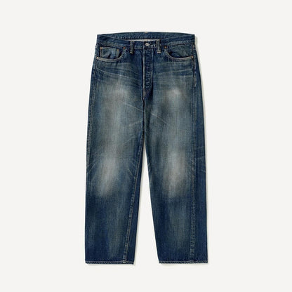 VINTAGE WASHED 스트레이트 데님 팬츠