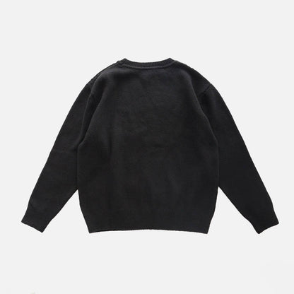 Silk slub yarn sweater