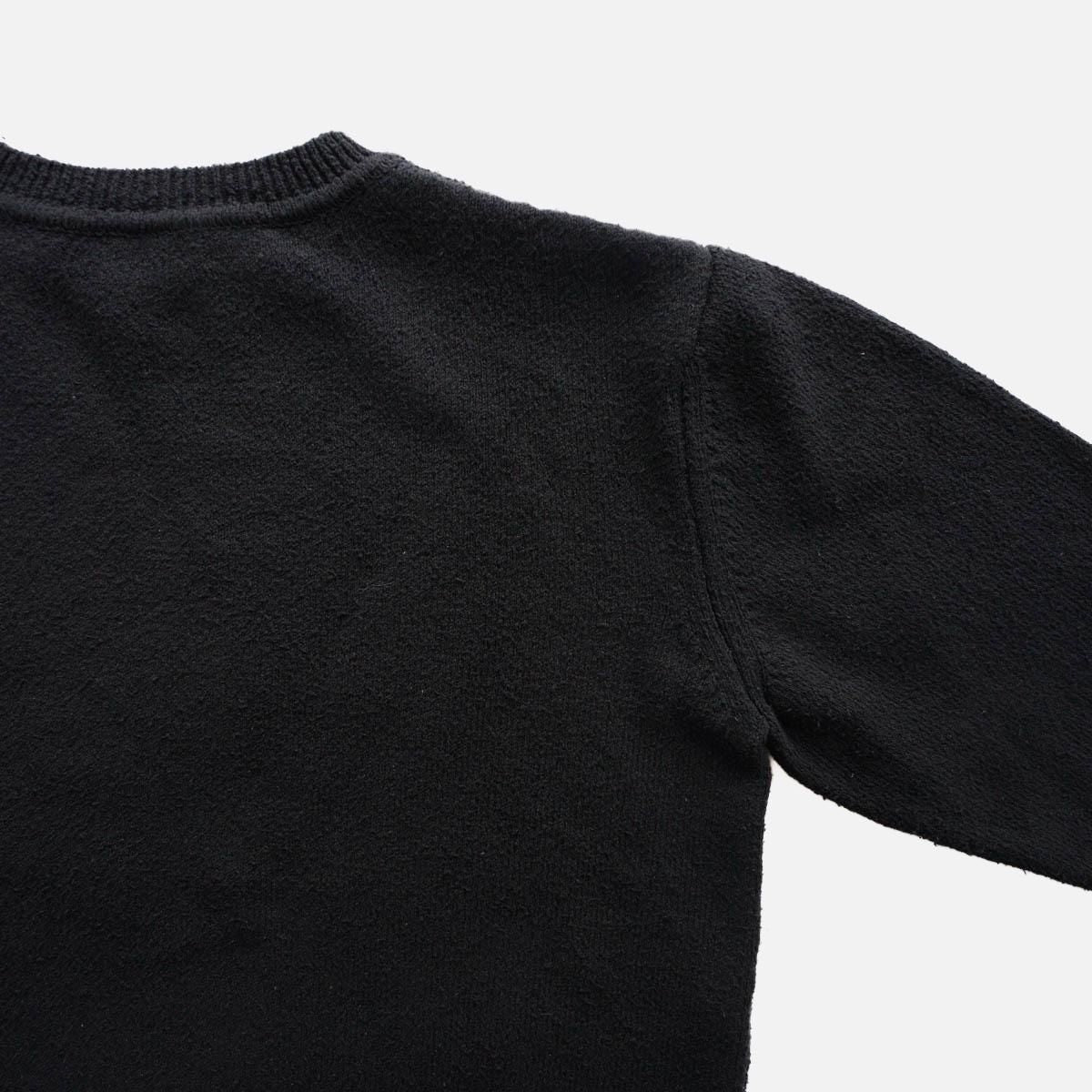 Silk slub yarn sweater