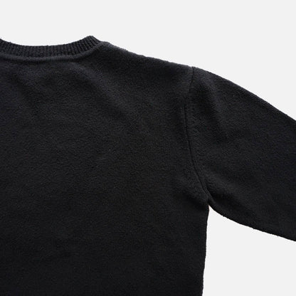 Silk slub yarn sweater