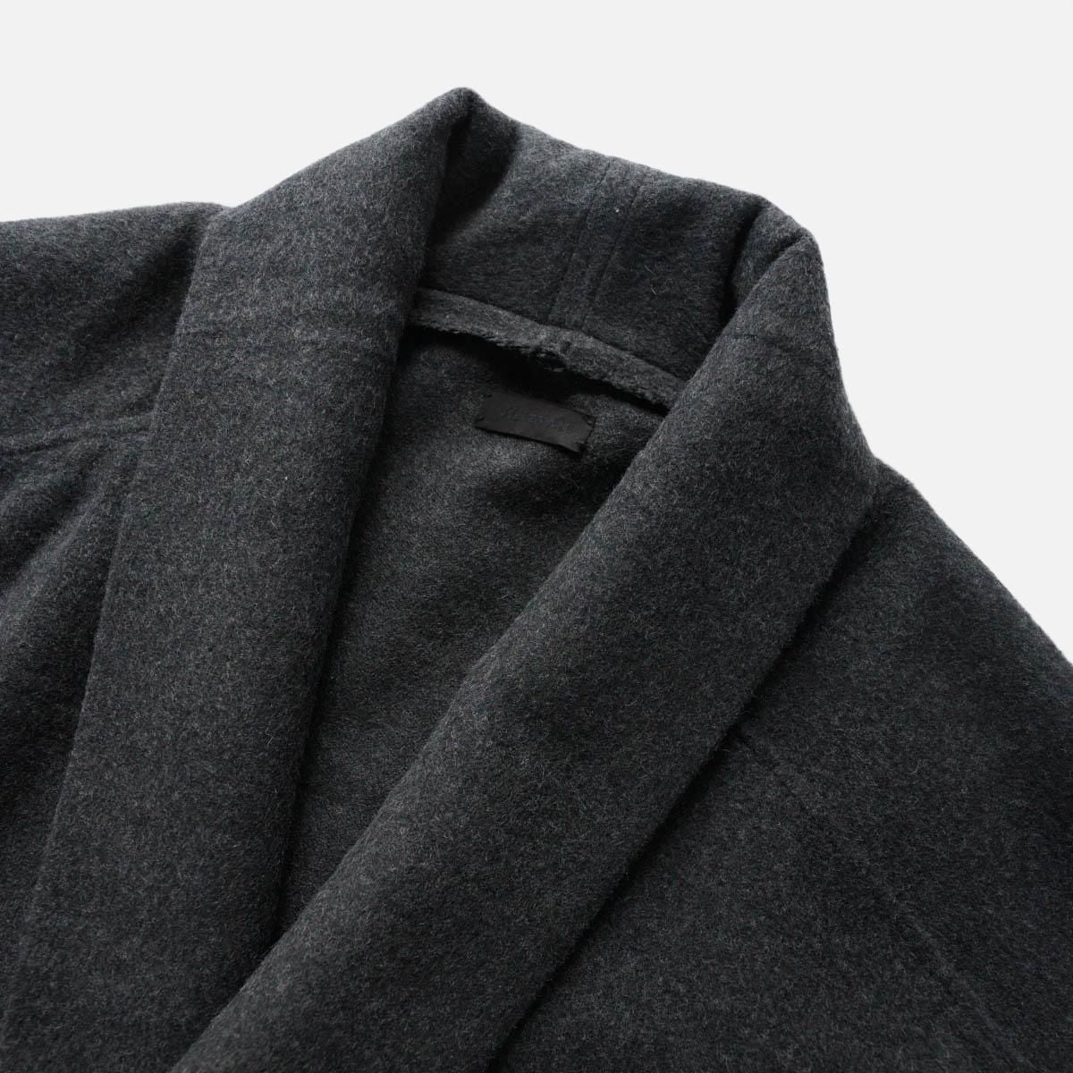Wool Silk Camel Hanten Long Coat (with belt)